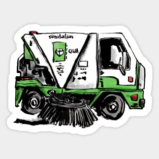 Sweeper Truck Sticker